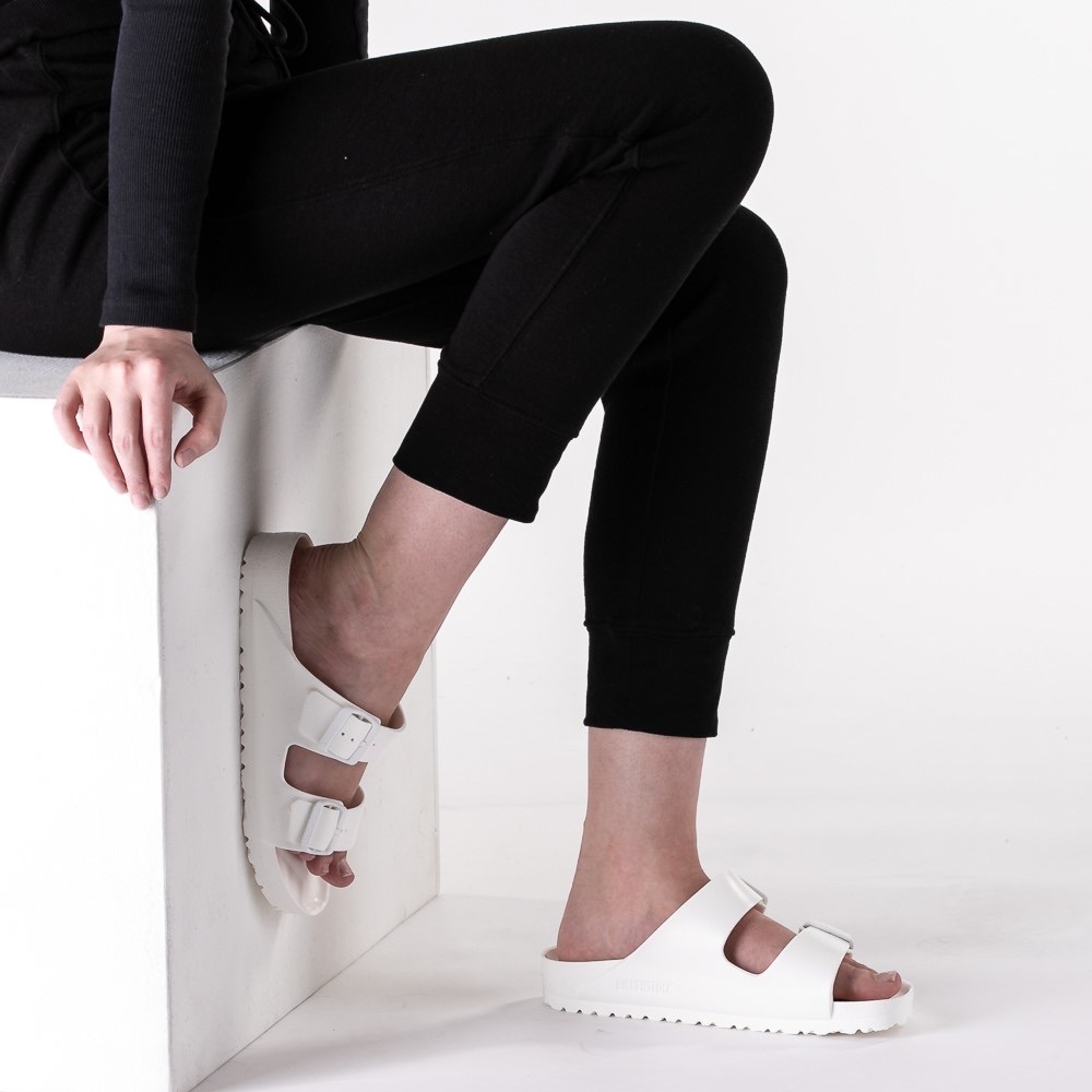 White Birkenstock Arizona EVA Sandals